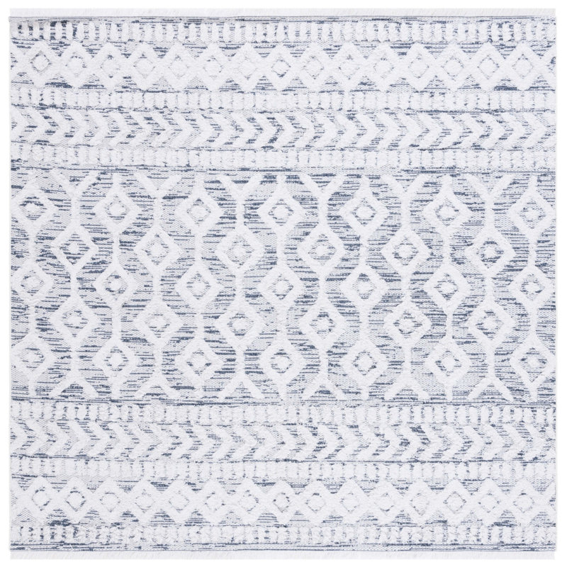 Buz Performance Geometric Rug, Square 6'4"