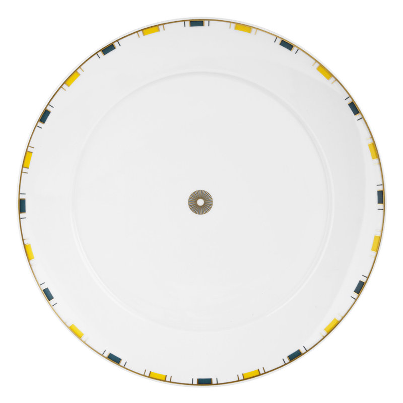 Assiette plate 11,5 po rayures light edge