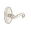 Scroll Privacy (Bed & Bath) Door Lever with Oval Rosette-1727490811-1727490790