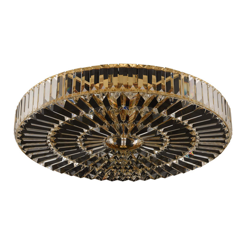 Julien 6 LT 18k Gold/Clear Flush Mount Allegri, Gold