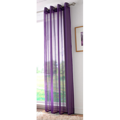 Jamie Eyelet Sheer Voile Curtain Panel