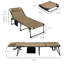 Chaise longue 2 pièces pliante avec dossier inclinable à 5 niveaux Outsunny