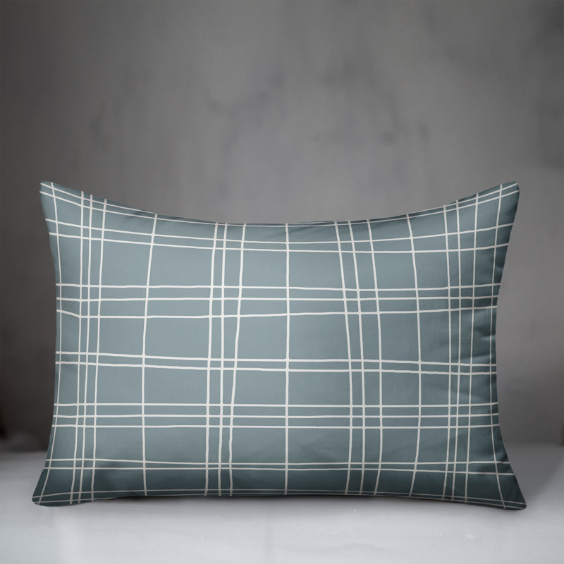  Checkered Lumbar Pillow