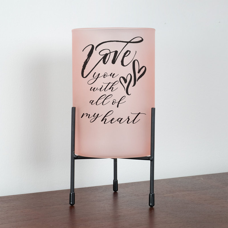 Ouragan de table en verre H 8 po Jazlyn