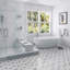 Ako 5" Triangle Marble Micro Mosaic Tile-176846695