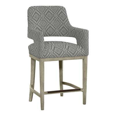 Josie Upholstered Stool with Solid Wood Frame