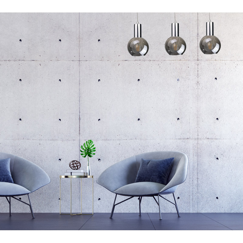 Myers 3 - Light Kitchen Island Pendant, Silver