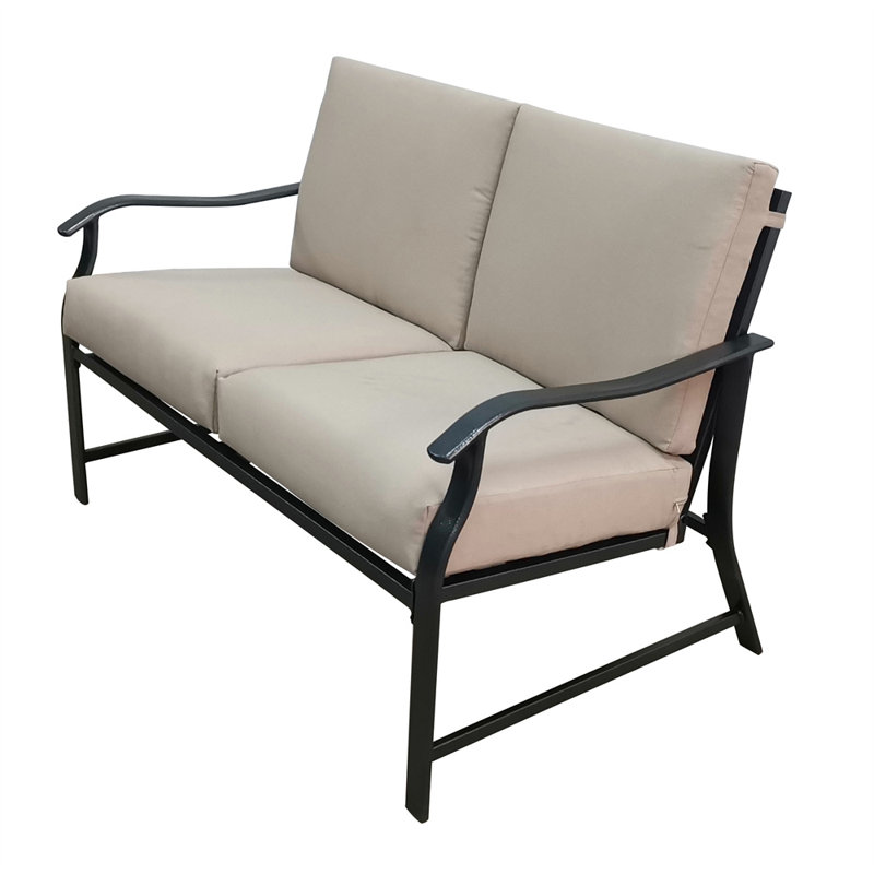 Banc en métal avec coussins Aasen