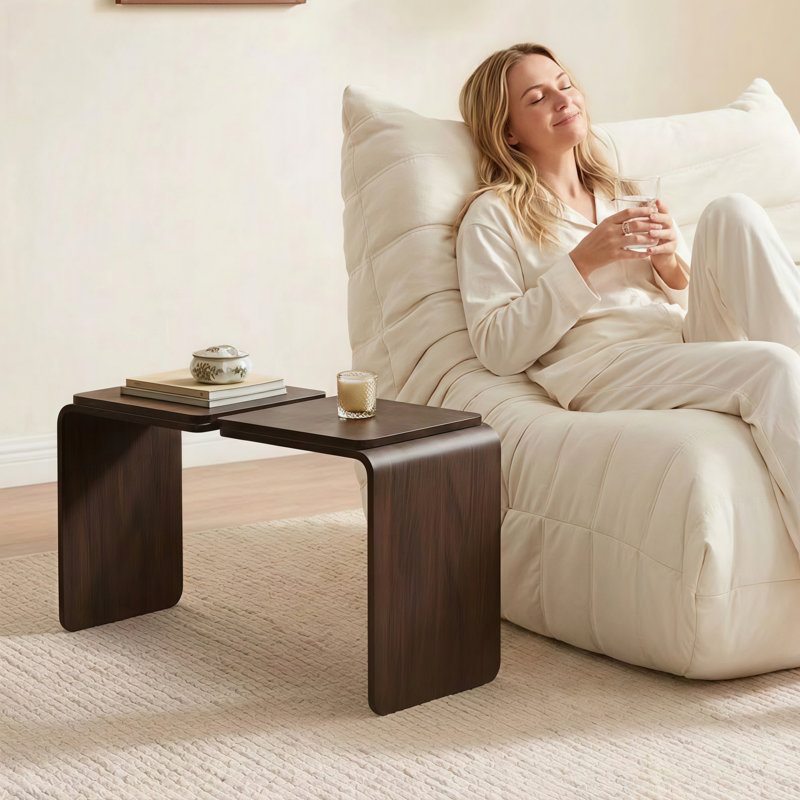 Table basse en noyer, Brown
