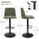 Adiza Swivel Upholstered Adjustable 24"-33" Height Round Base Counter Stool