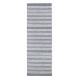 Pebble Striped Area Rug in Blue Gray