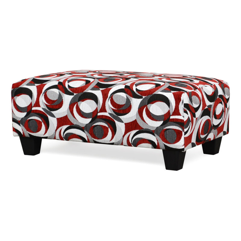 Jireth Upholstered Ottoman, Spellbound Bold