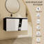 Ensemble de meuble-lavabo mural simple 36 po Kenso