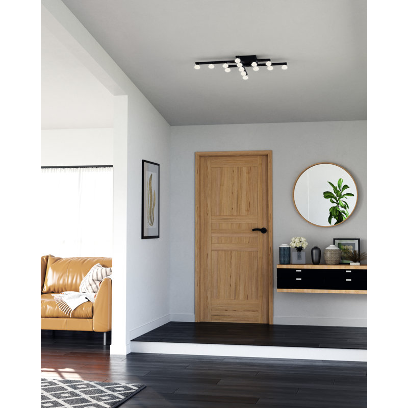 Applique murale en métal et aluminium Rezz, Noir