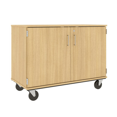 Mobile 10 Compartment Manufactured Wood Classroom Cabinet