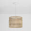 Luminaire suspendu tissé en rotin 1 lumière Modern Farmhouse Boho