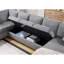 Canapé modulaire en chenille l 137 po Samara