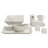 Nova Square Stoneware 38 Piece Dinnerware Set, Service for 6-916427996
