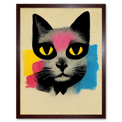 Pop Art Cat Vintage Style - Print