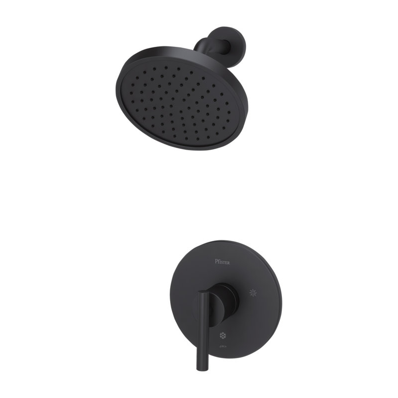 Contempra Volume Control Shower Faucet, Matte Black