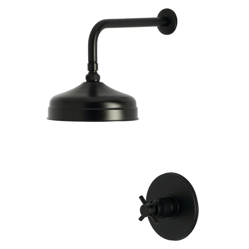 Kingston Brass Concord Single-Handle Pressure Balanced Shower Faucet, Matte Black