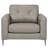 Solera Leather Sofa & Loveseat & Chair Set, Ivory