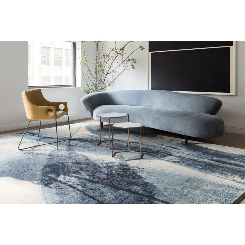 David Rockwell Lola Blue Area Rug, Rectangle 8' x 10'