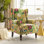 Fauteuil d'appoint à oreilles rembourré Anndi