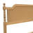 Traditional Style Rattan King Size Bed Frame,No Box Spring Needed,Antique Walnut-1372140701-1372140703