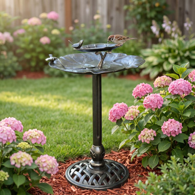 Bojerski Metal Tiered Birdbath