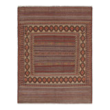 One-of-a-Kind Rectangle 4'7" X 6' Hand Knotted Area Rug