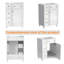 Meuble-lavabo 24 po avec lavabo en céramique, 2 tiroirs, 1 porte-1111648930
