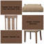 Ensemble de 2 chaises d'appoint Nathaniel