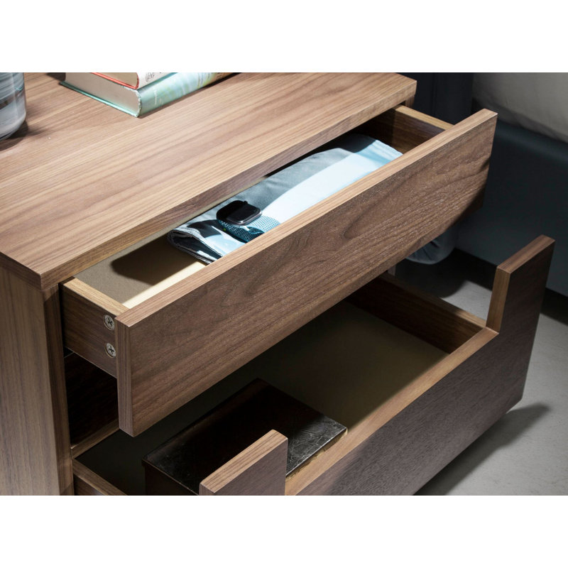 58cm W Manufactured Wood Bedside Table