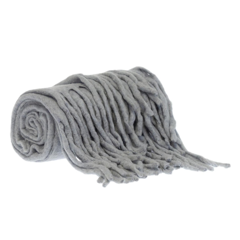 Parkland Collection Nagar Transitional Gray 52" x 67" Woven Handloom Throw, Gray/Black