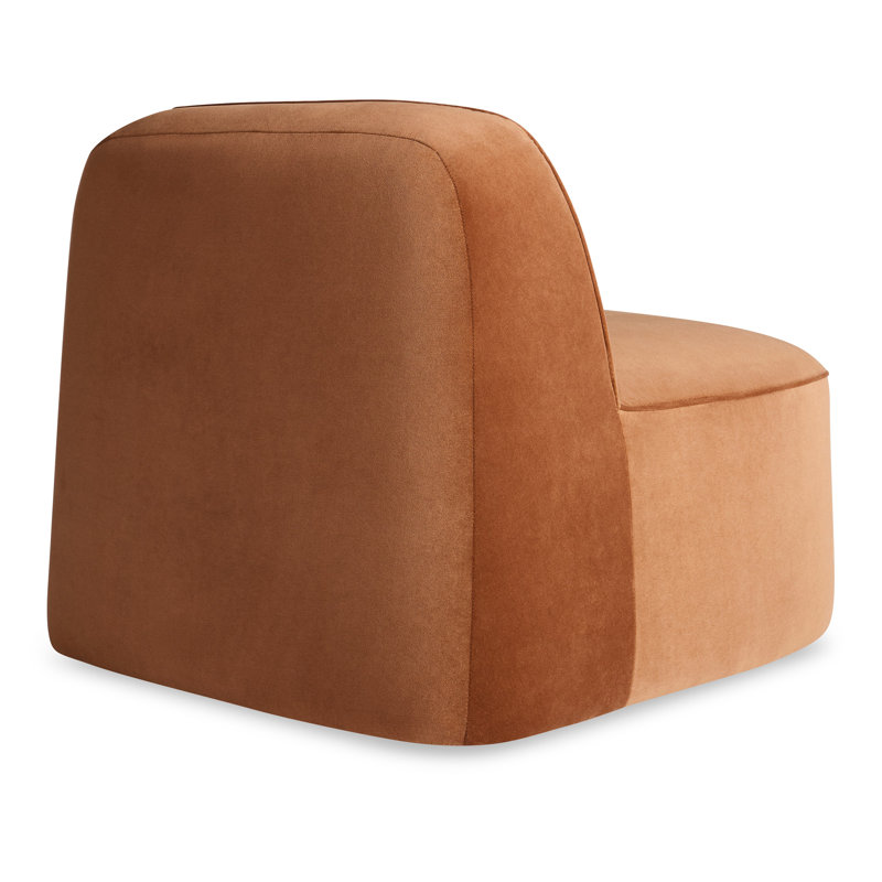 Looksee Swivel Side Chair, Copper Velvet