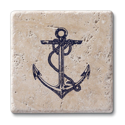 Stoneware Square 4 Piece Coaster Set