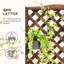 Outsunny Wooden Planter with Trellis for Garden 76 x 36 x 170 cm Dark Brown