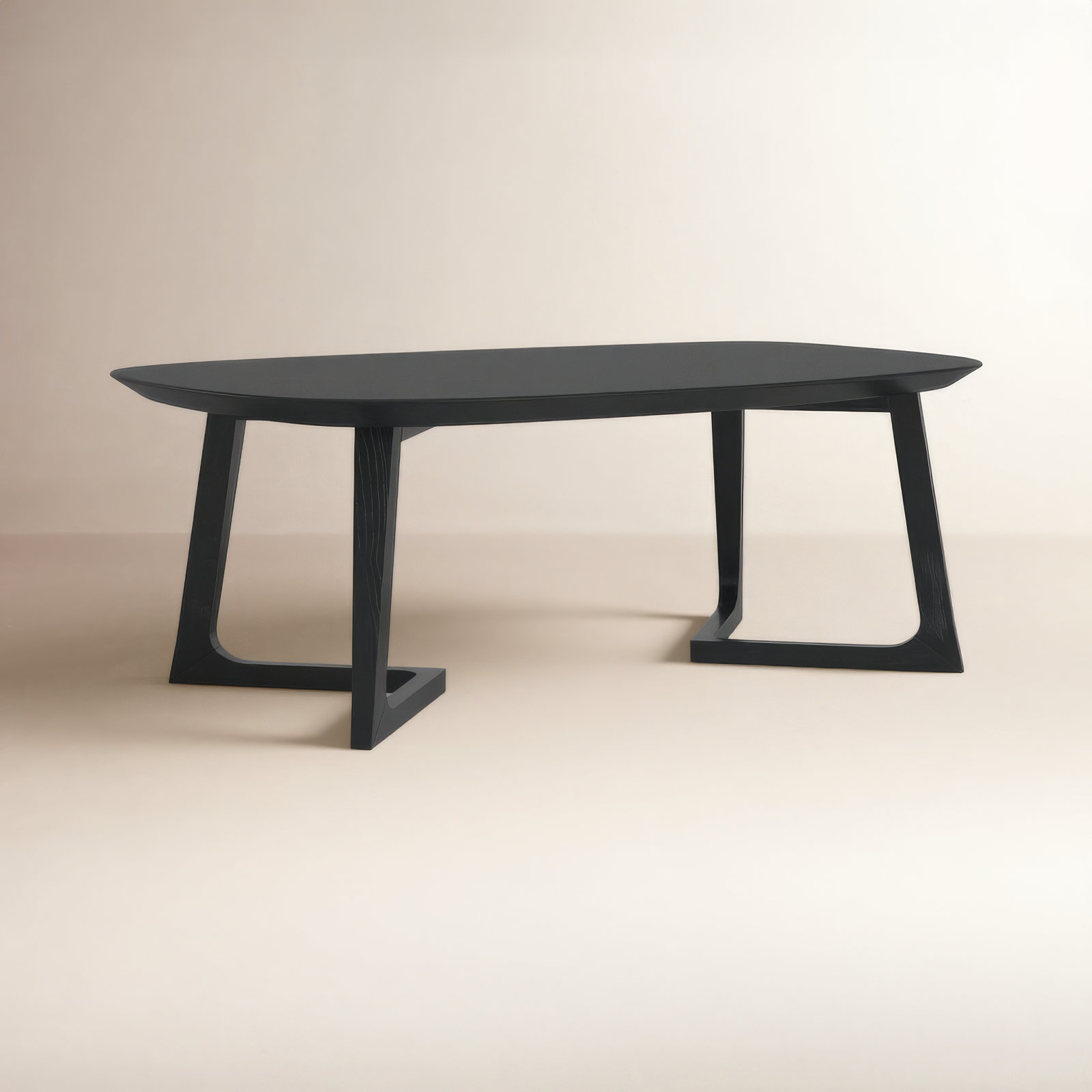 Fischer Coffee Table, 14.75" H x 42" L x 27.5" W, Black