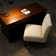 Modern Armless Slipper Chair, Tufted Fabric Upholstery, Wood Legs & Elegant Decor Back - Comfy Accent Lounge Chair for Vanity, Living Room or Bedroom