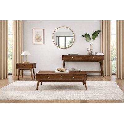 Norberg 3-Piece Mid-Century Living Room Table Set