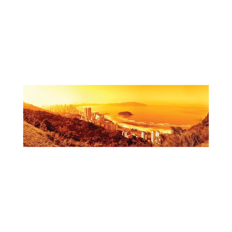 Santos Brazil - Wrapped Canvas Panoramic Print, 30.48 cm H x 91.44 cm W