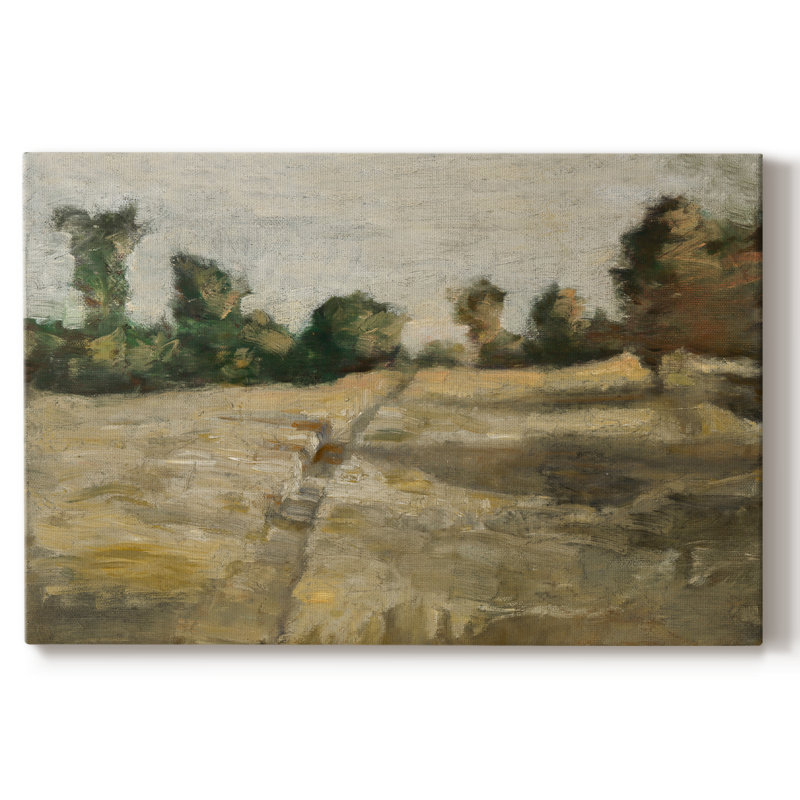 Paysage rétro-DCL XXVII, H 19 po x l 28 po, Toile tendue