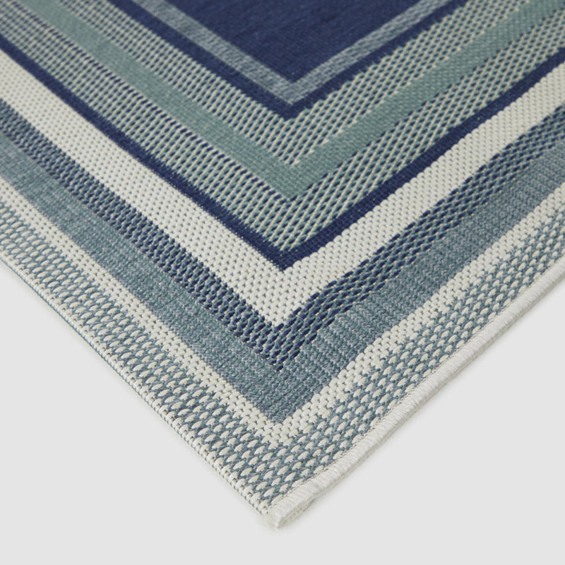 Balta Flatweave Blue Indoor/Outdoor Rug & Reviews | Wayfair