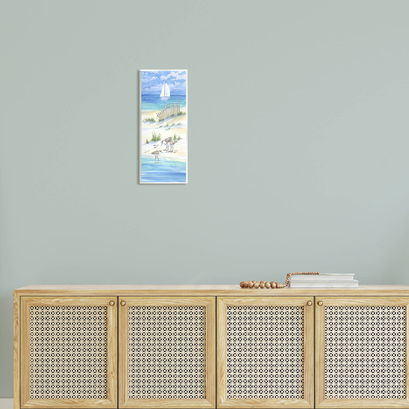 "Beachside Coastal Sandpiper Birds", art mural par Paul Brent
