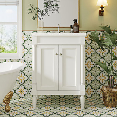 Demonia 24'' Single Bathroom Vanity with Resin Top