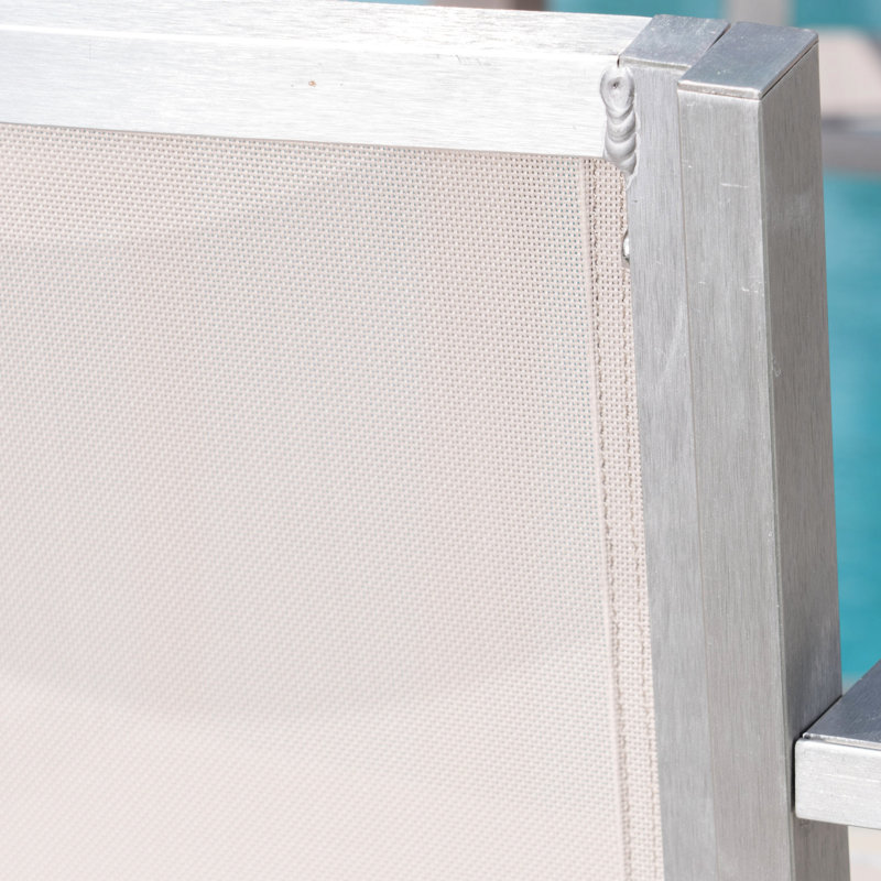 2 ensembles de sièges de terrasse, 29,50 po, rouille argentée, grillage gris 29,50 po, 2