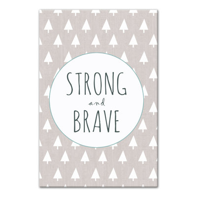 Art sur toile solide et courage Brannon