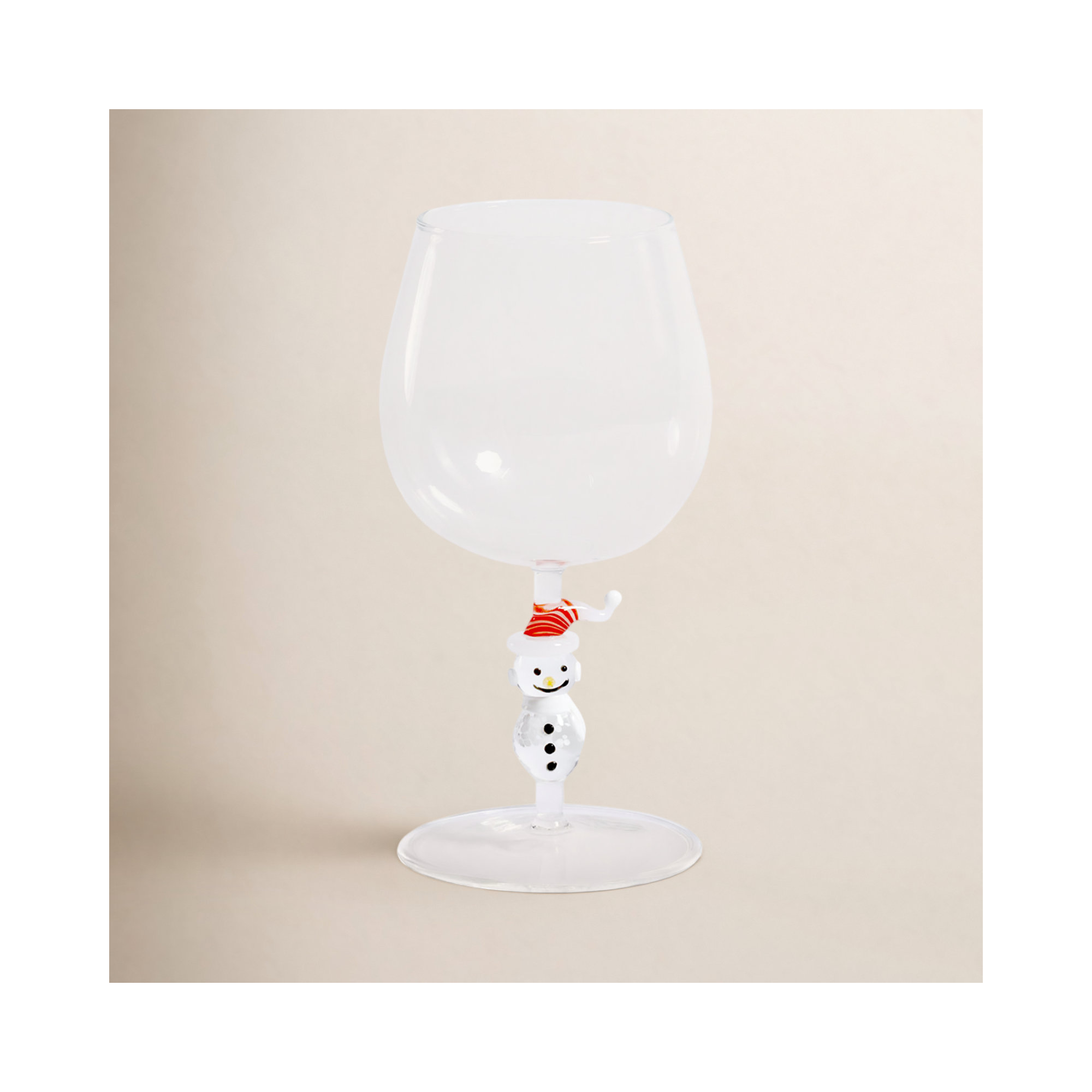 Liliwen Wine Glasses, Set of 4, Holiday Themed Glassware