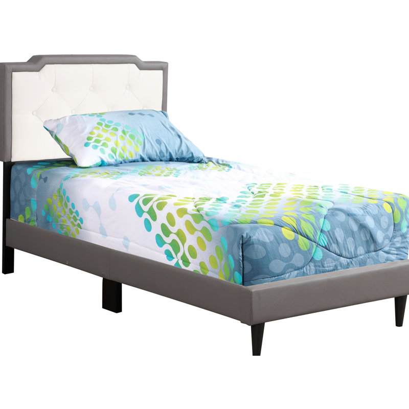 Twin Bed In Grey - Provides A Comfortable Resting Place Ensures Long-lasting And Sleep